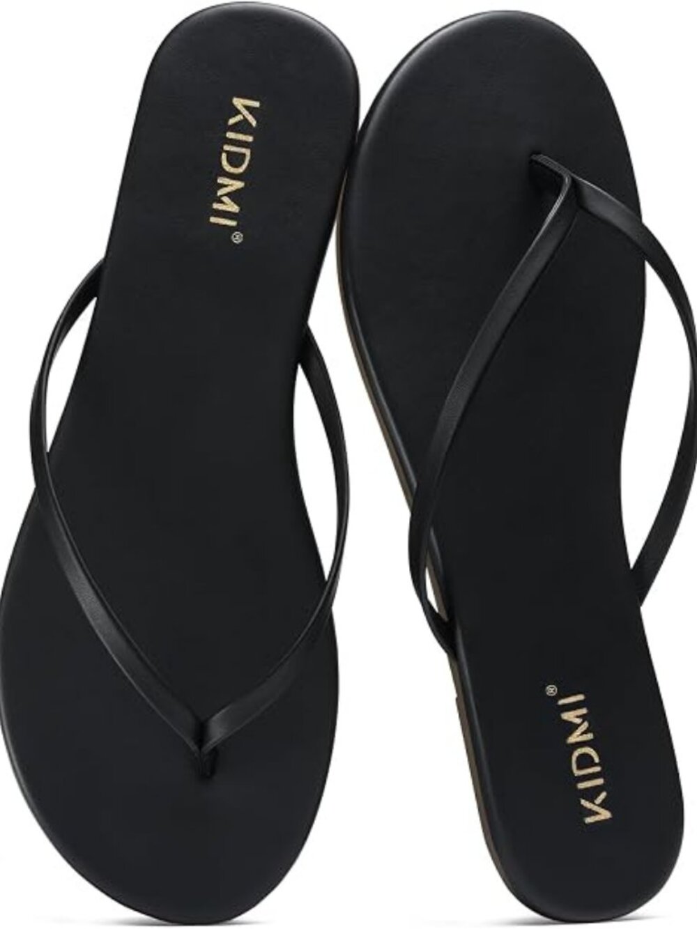 Thong Flip Flops for Women - Memory Foam Summer Beach Sandals for Women - Vegan